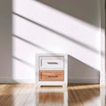 Credenza dalle linee moderne, bianco, per la casa