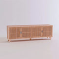 Credenza dal design essenziale, bianco, per la casa